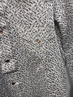 New Women’s Miller Brown Design Long Sleeve Pearl Snap Size 15 MM-27