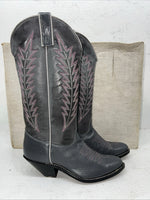 New Women’s Grey Texas Brand Cowboy Boots. 4512 6.5 6 1/2 M. 19-138 
