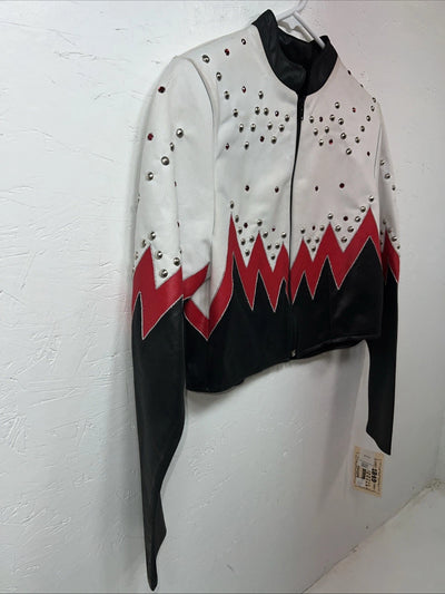 New Women’s 1849 Authentic Ranchwear White Short Western Show Jacket XS UU-69