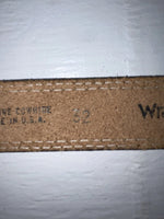 New Blue Genuine Leather Wrangler 32” Belt #528006 Z-170