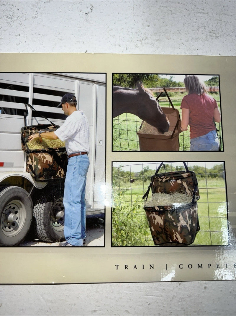 New Classic Equine Camouflage Fold-A-Feeder Hay Bag #FAF09CA HH-37