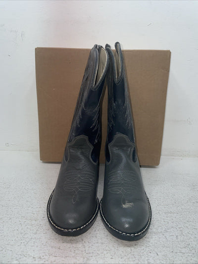 New Youth Gray Westex Cowboy Boots. B 2102 5.5 5 1/2 D. 2-138