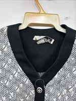New Women’s Western Heritage Black White Show Vest Button Up Size 14 YY-112