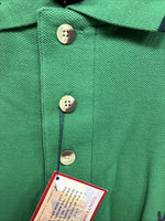 New Men’s Wrangler Green Short Sleeve Polo Shirt Large CC-65