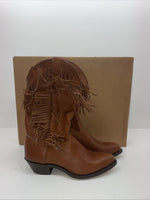 New Women’s Brown With Fringe Capezio Cowboy Boots. L 697 7.5 7 1/2 M. 17-101