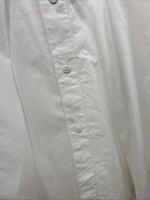New Women’s Mine & Bills White Blue Long Sleeve Button Up Medium MM-112
