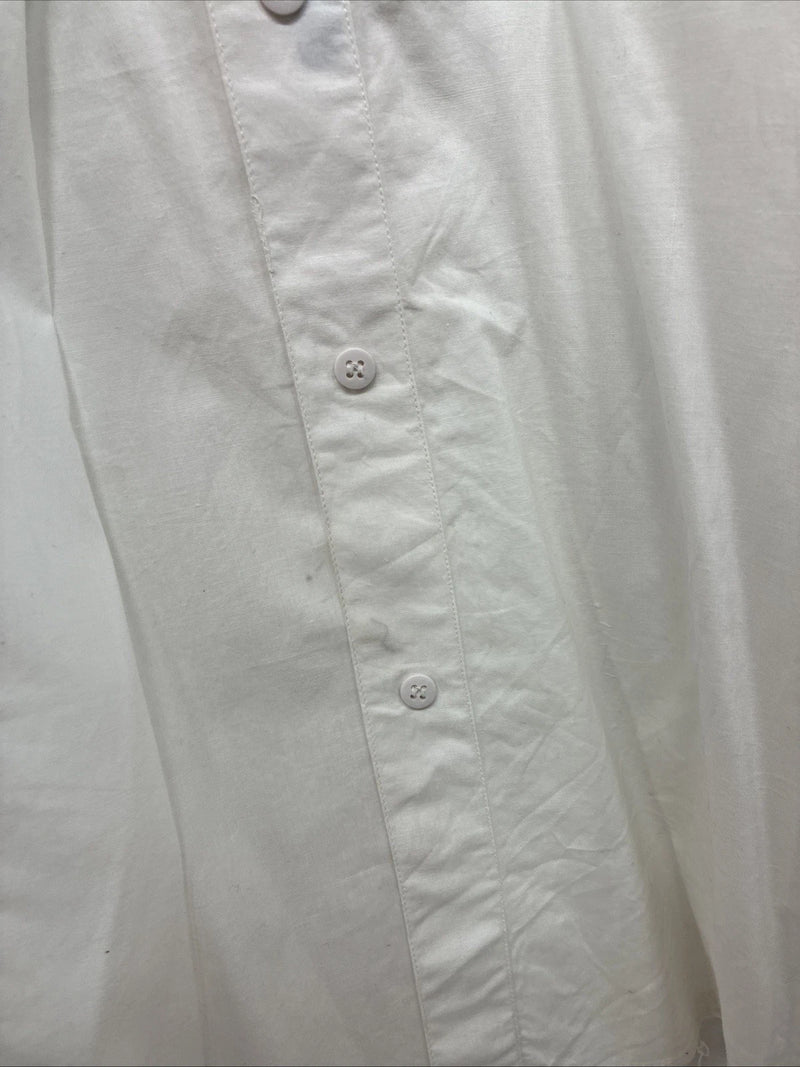 New Women’s Mine & Bills White Blue Long Sleeve Button Up Medium MM-112