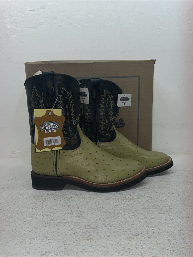 New Youth Green Smoky Mountain Cowboy Boots. 3027 6. 2-123
