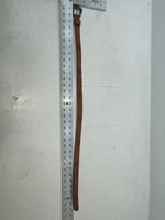 New Brown Genuine Leather Acme Gold Pendent 28” Belt #4642 NN-22
