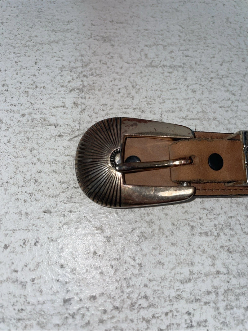 New Brown Genuine Leather 34” Belt #6987/28 Z-33
