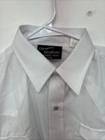 New Boys Champion Western White Long Sleeve Pearl Snap 16 DD-88