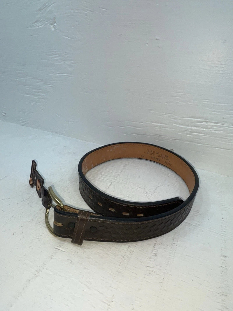 New Brown Genuine Leather Chambers Tooled 26” Belt #UN605H NN-36