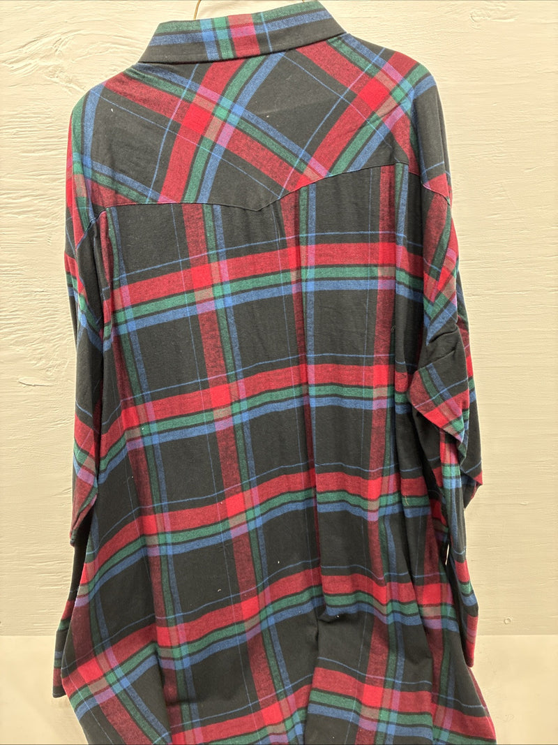 New Men’s ELY Cattleman Multiple Color Flannel Long Sleeve Pearl Snap 4XL E-86