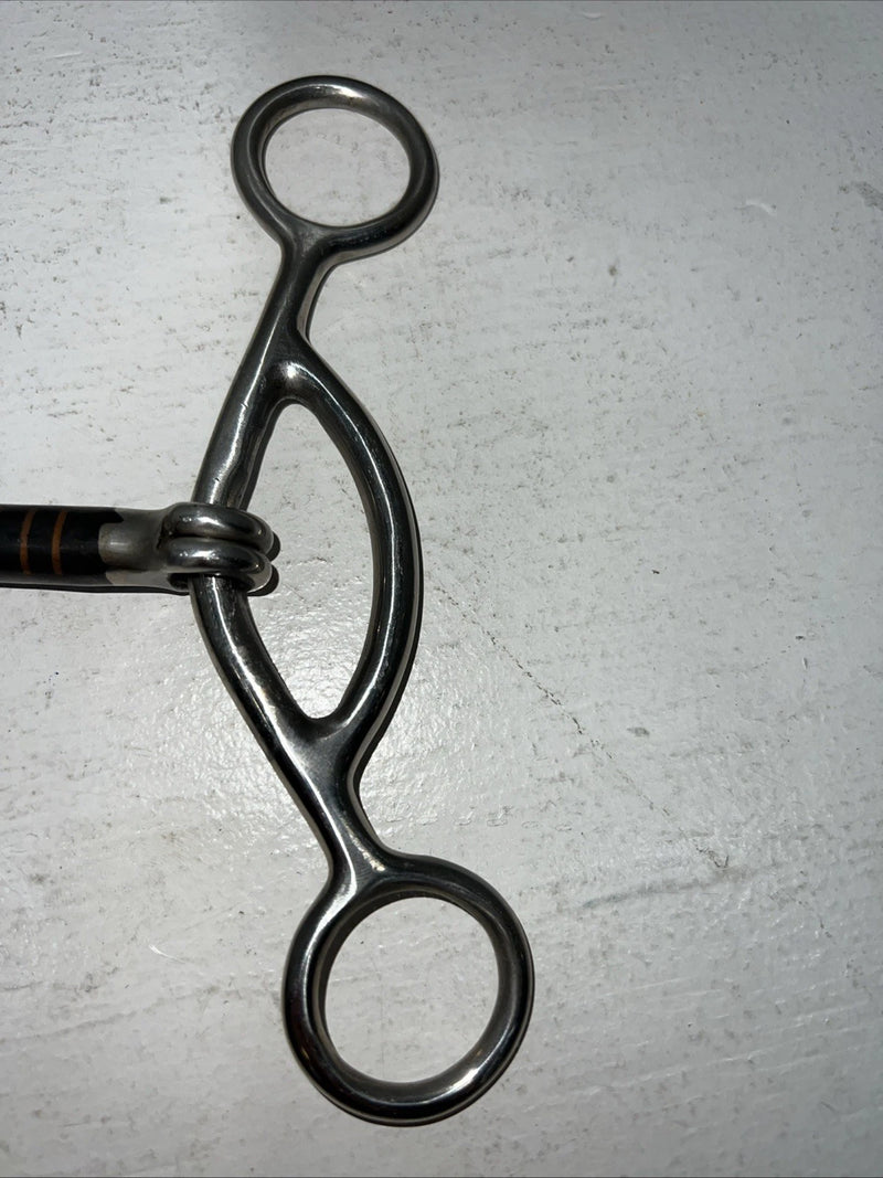 New Tough 1 5” SS/SI Gag Snaffle Copper Lined Bit #25096 U-5 