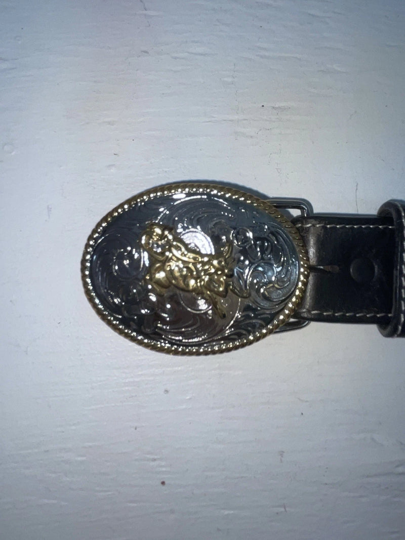 New Brown Genuine Leather 3D Weaved And Silver Pendent 26” Belt #1432 JJ-103