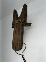 New J.Chisholm Boot Jack Natural Wood C-35