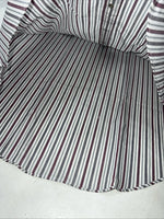 New Men’s Red Stripped ELY Cattleman Short Sleeve Pearl Snap Shirt 16.5 LT S-20