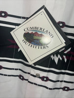 New Men’s Cumberland White Purple Western Long Sleeve Pearl Snap Large V-63