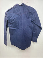 New Kids Tem Tex Blue Jean Long Sleeve Pearl Snap Size 12 LL-3