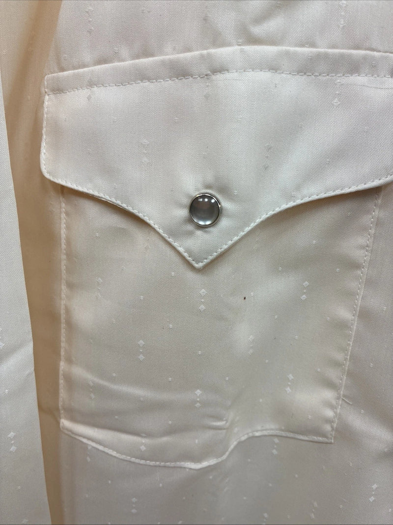 New Men’s Panhandle Slim Light Orange Long Sleeve Pearl Snap 17 Large M-67
