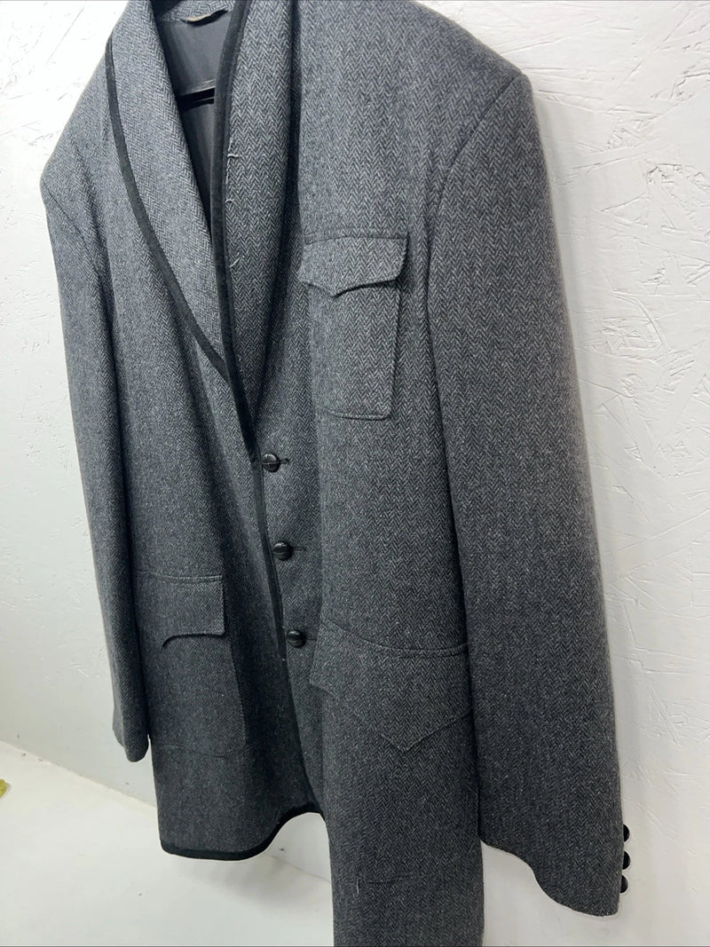 New Men’s Pioneer Wear Black Suit Jacket 44L #12556 AA-610