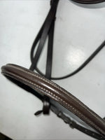 New Silver Fox Brown Draft Snaffle Bridle #20-8555-7 BB-14