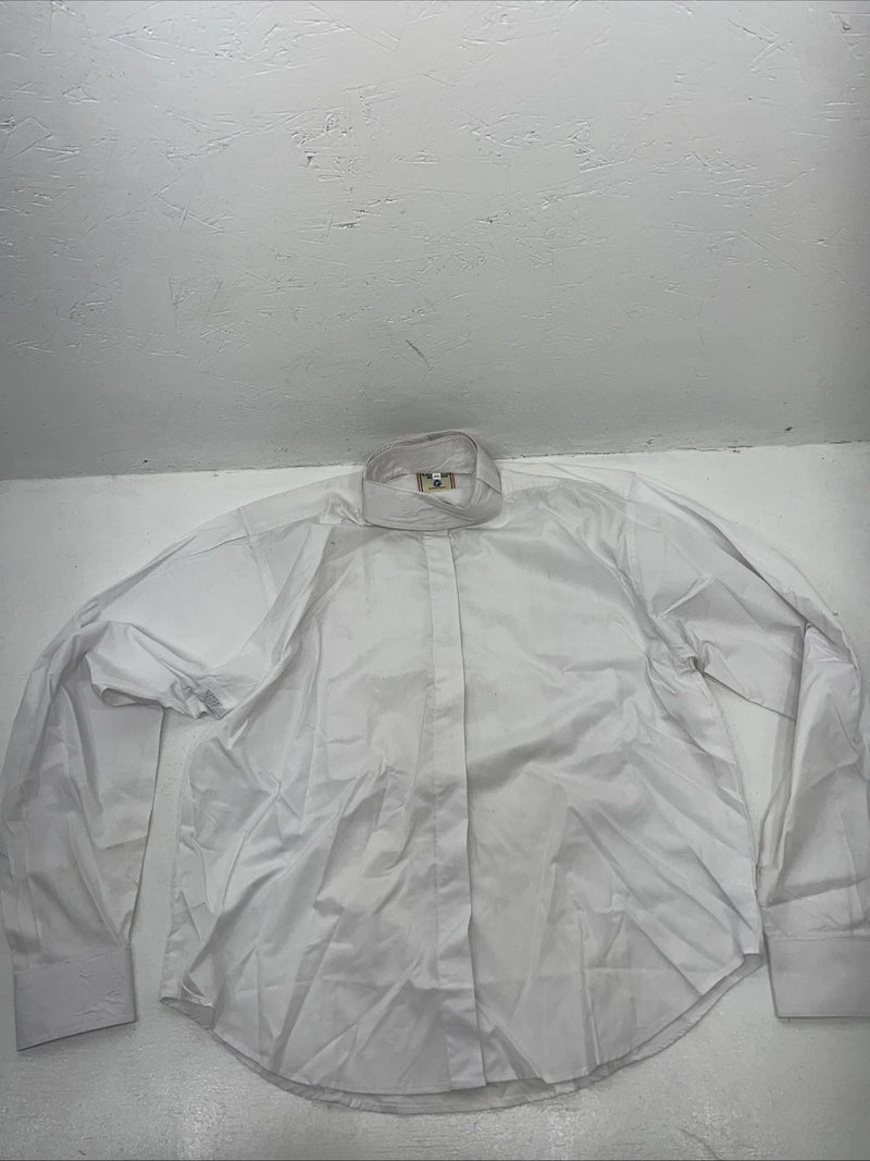 New Women’s White Comfort Riders Long Sleeve English Shirt. 40 D-35