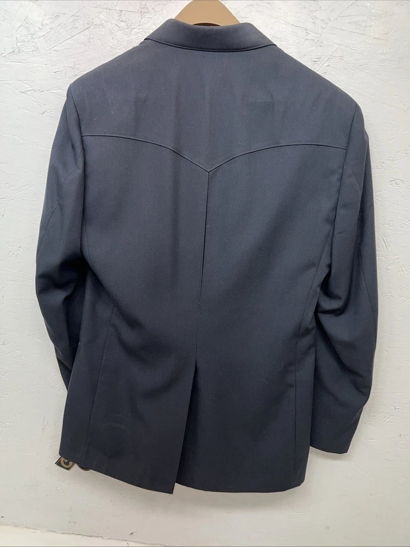 New Men’s Circle S Blue Suit Jacket 40R #25832 V-601