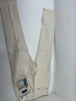 New Women’s Cowboy Cut White Denim Jeans. 15x34 J-8