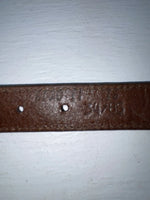 New Brown Genuine Leather Weaved 34” Belt #6520 JJ-67