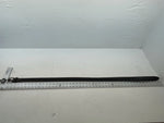 New Black Genuine Leather DBL Barrel Braided 40” Belt #N1311777 JJ-85