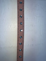 New Pink Genuine Leather Nocona Silver Bling 34” Belt #4420430 JJ-33
