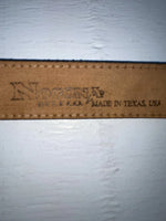 New Brown Genuine Leather Nocona Textured 34” Belt #182 JJ-22