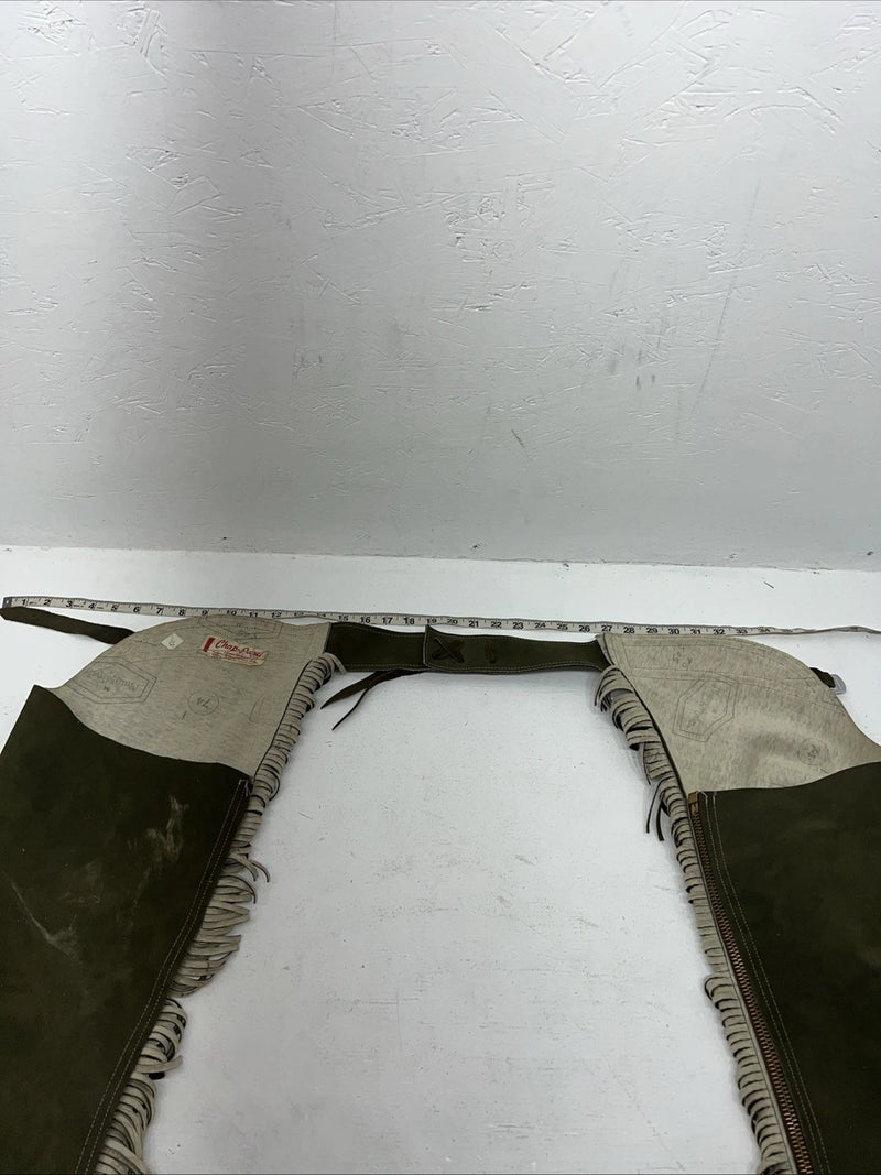 New Green Chap-panel Show Chaps Adjustable Waist 37” N-40