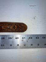 New Brown Genuine Leather Eagle Tooled 34” Belt #WS641 Z-139