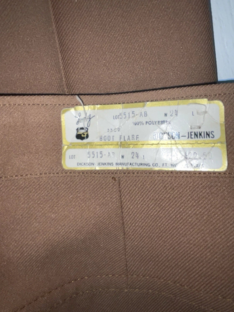 New Vintage Brown Dickson Jenkins Polyester Pants #5515 VV-102