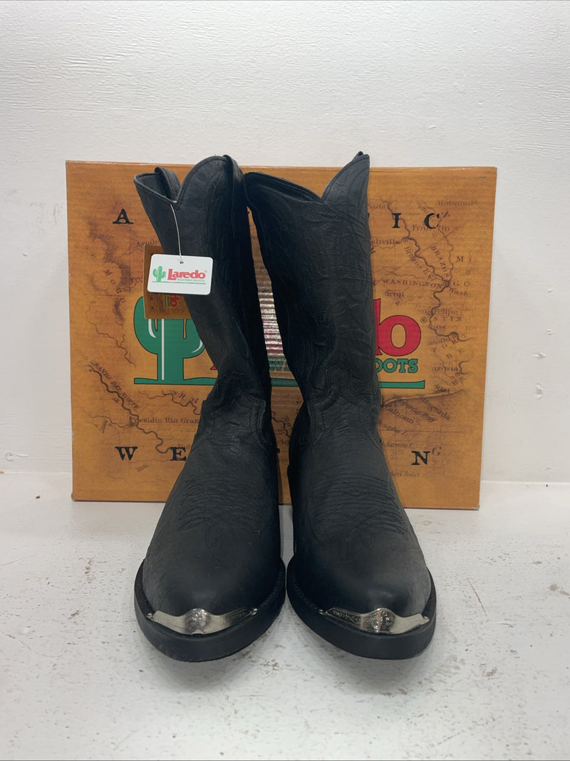 New Men’s Black Laredo Cowboy Boots. 68610 10.5 10 1/2 E W. 8-39