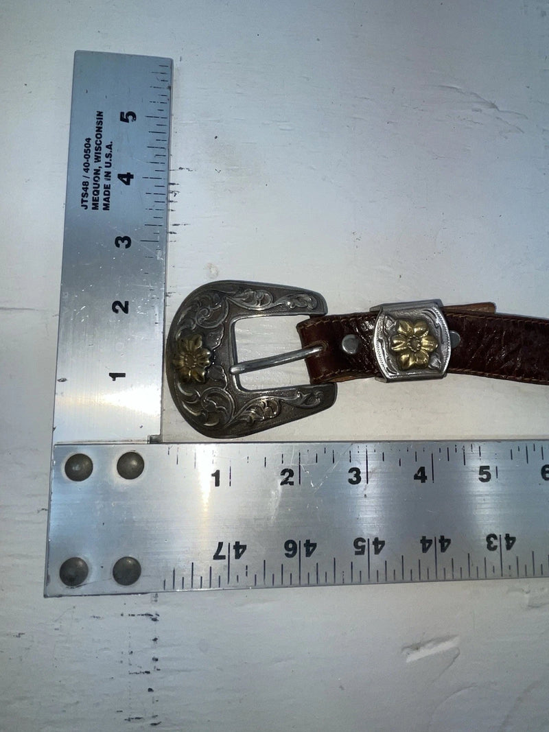 New Brown Genuine Leather Wrangler 28” Belt #4820 JJ-106