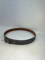 New Gray Genuine Leather Comanche Tooled 34” Belt #10357 Z-106