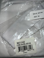 New Women’s White ABETTA Short Sleeve Riding Shirt. 42 941142 D-42