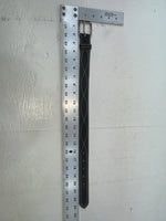 New Black Genuine Leather Stitched 18” Belt #1135 NN-77