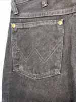 New Men’s Cowboy Cut Slim Fit Brown Denim Wrangler Jeans. 13x34 F-30