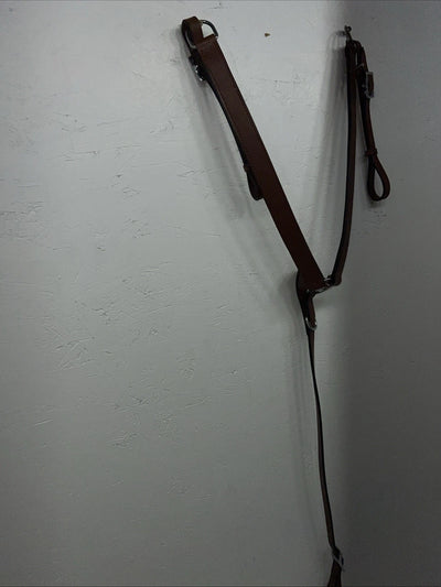 New Light Oil Brown Genuine Leather Breast Collar Y-26