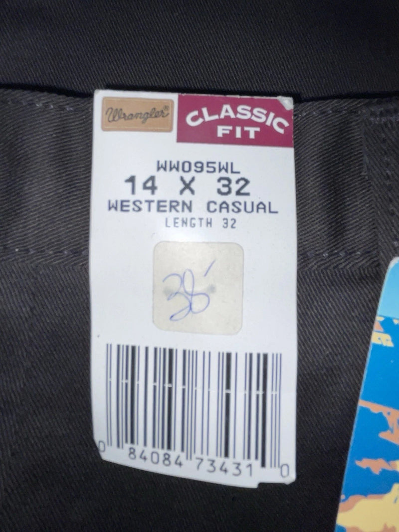 New Vintage Black Wrangler Polyester Pants #WW095WL OO-78