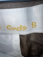 New Vintage Brown Circle S Polyester Pants #CS2991 XX-83