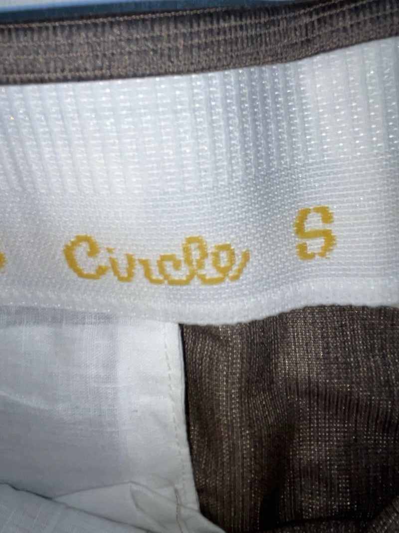 New Vintage Brown Circle S Polyester Pants #CS2991 XX-83
