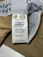 New Women’s Tough 1 Comfort Riders Tan English Breeches. 34-L A-149