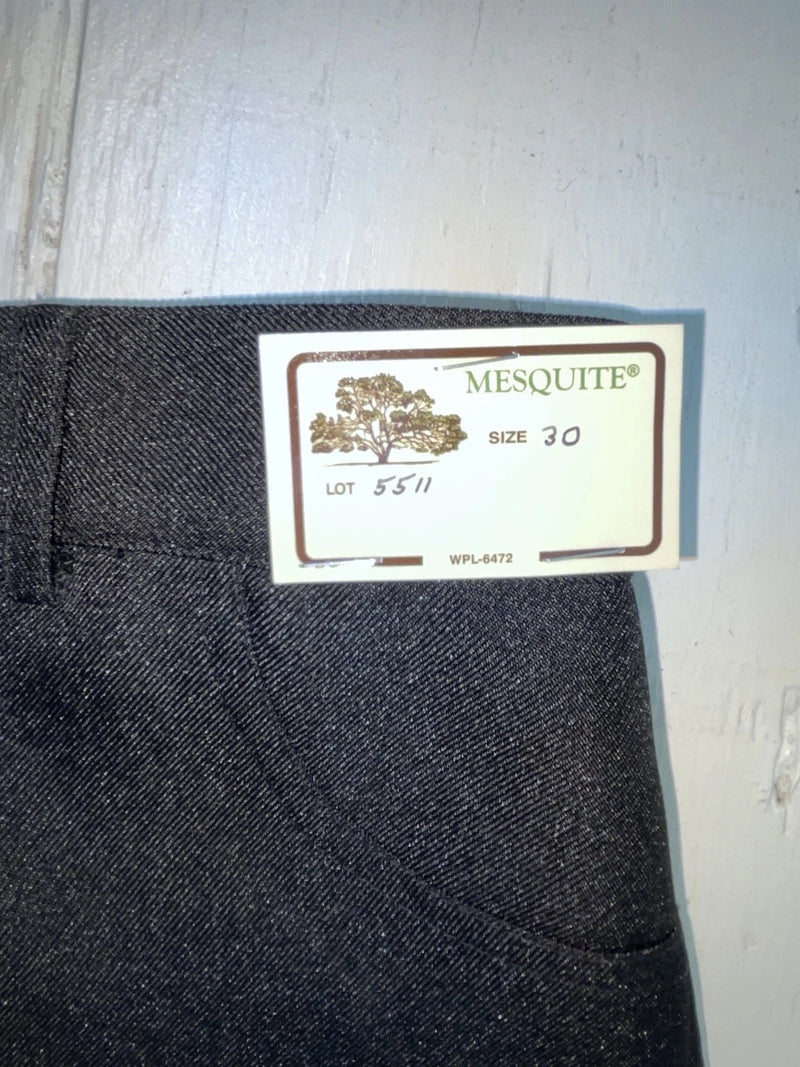 New Vintage Black Mesquite Polyester Pants #5511 ZZ-90