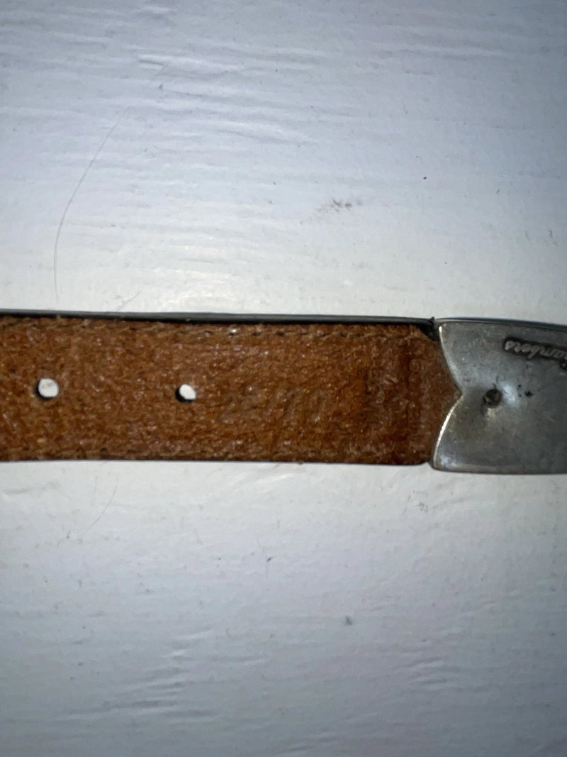New Brown Genuine Leather Acme Tooled 28” Belt #6921 NN-20
