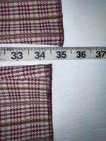 New Vintage Red Checkered Panhandle Slim Polyester Pants #8072 VV-107